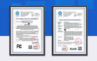 中航軟件榮獲FCC、RoHS認證證書